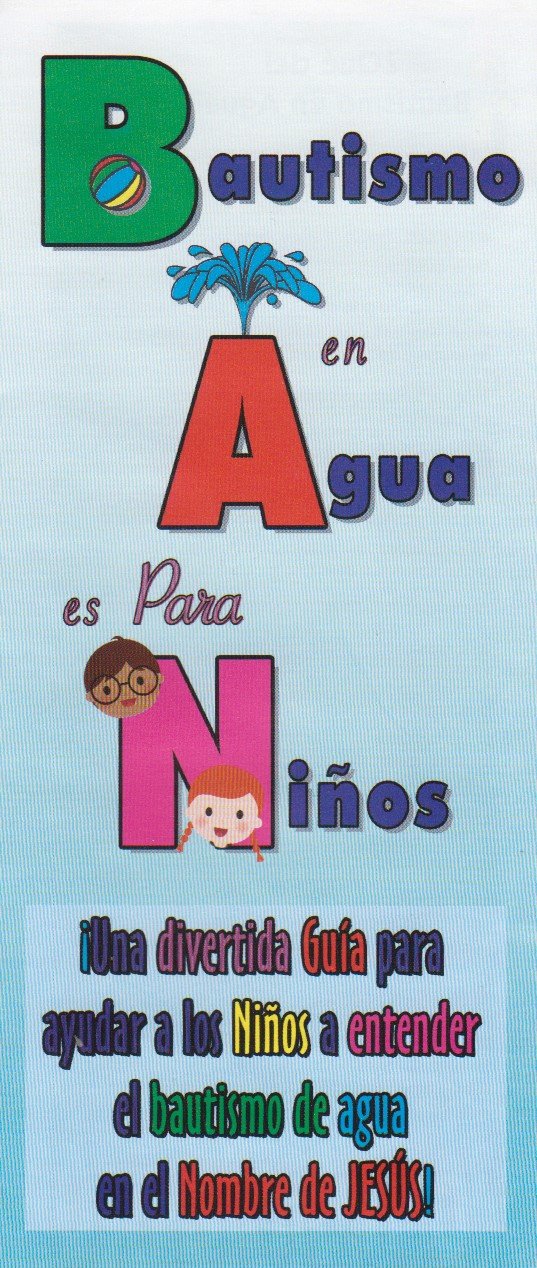 Bautismo de agua para niños (paquete de 100)